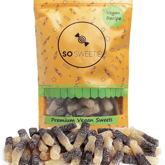 SoSweetie Vegan Fizzy Cola Bottles | Gluten-Free | 600g Heat-Sealed Pouch