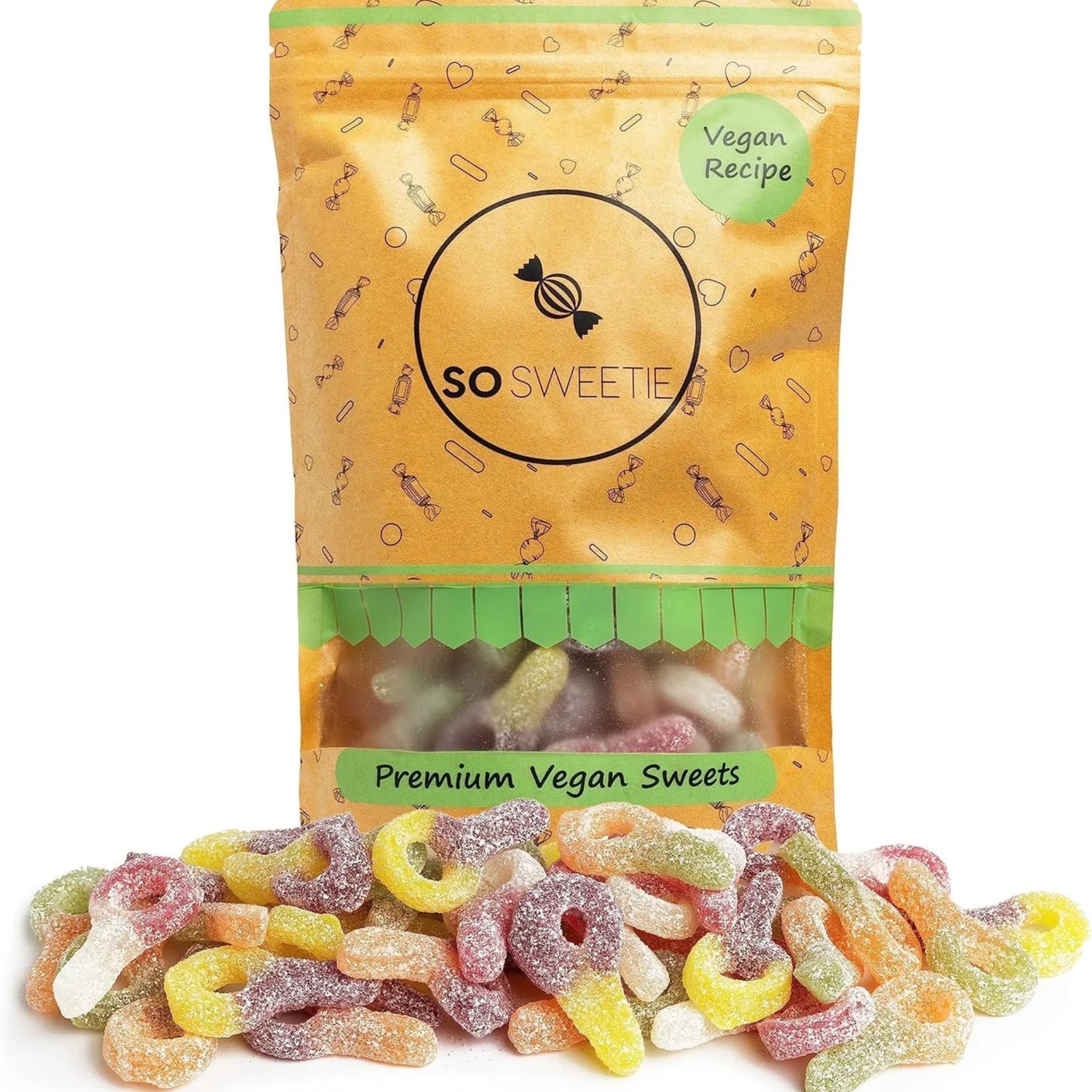 SoSweetie VEGAN Fizzy Dummies | 600g Resealable Bages | Pick and Mix Sweets