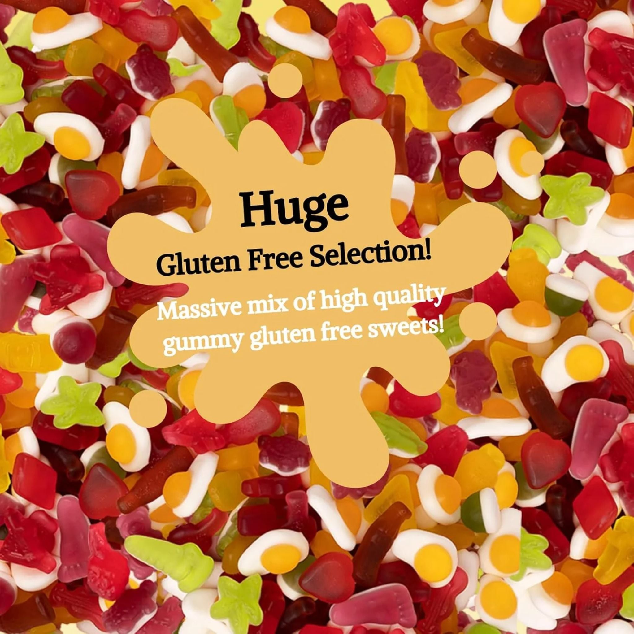 Large 600g Gluten Free Gummies | Party Bag of Dairy-Free Sweets | Great for Birthdays & Gifts