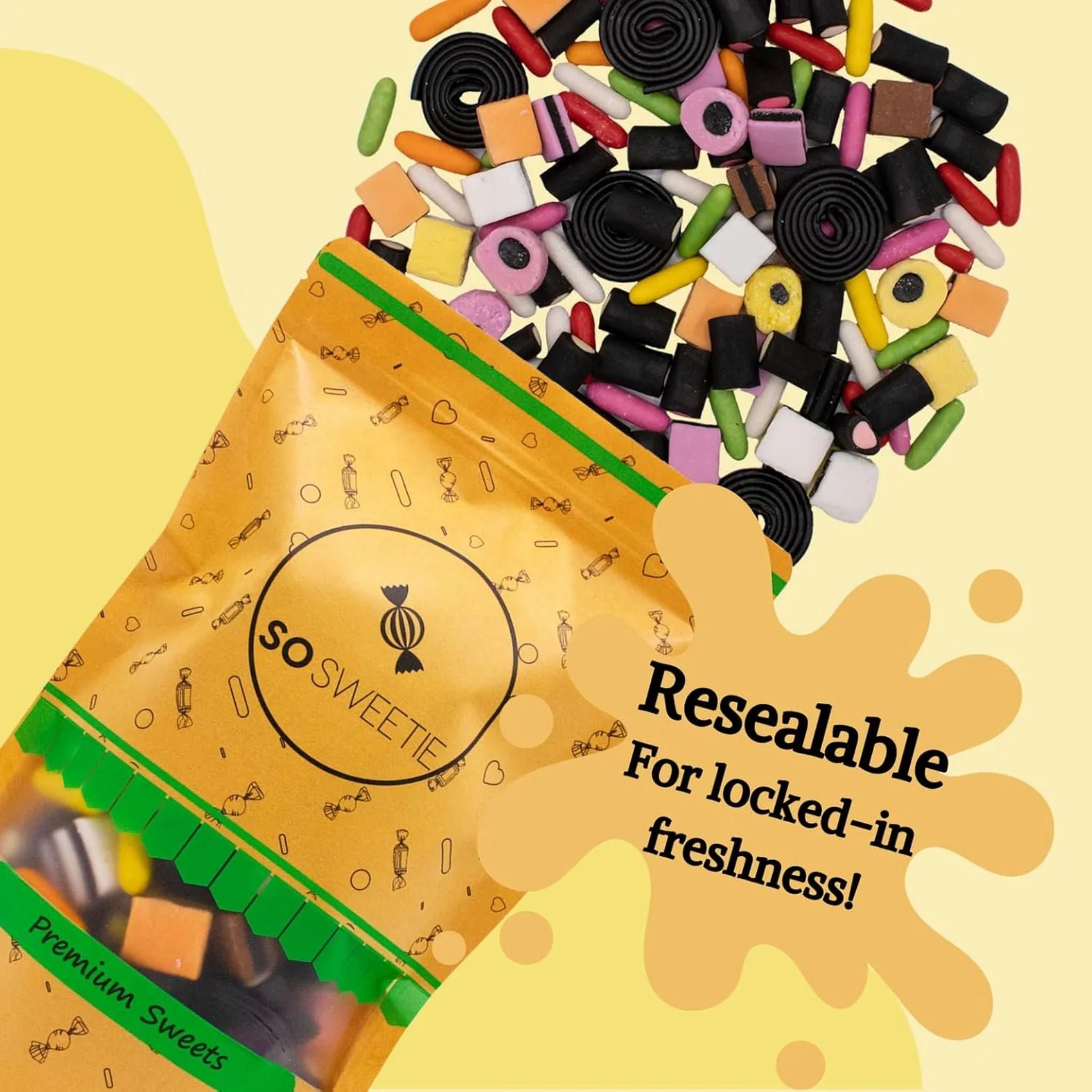 SoSweetie Liquorice Sweets Pick and Mix | Traditional Candy Bag | 600g Bulk