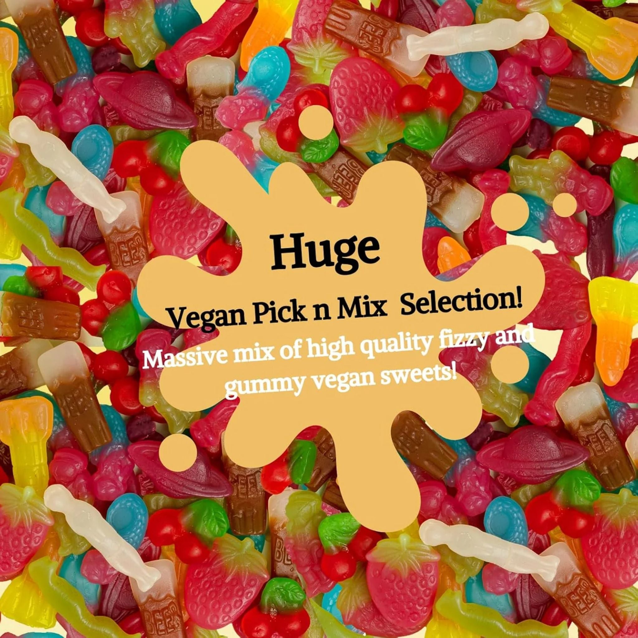 SoSweetie Vegan & Vegetarian Gummy Sweets | Non-Fizzy Candy Bulk | 600g Resealable Bag