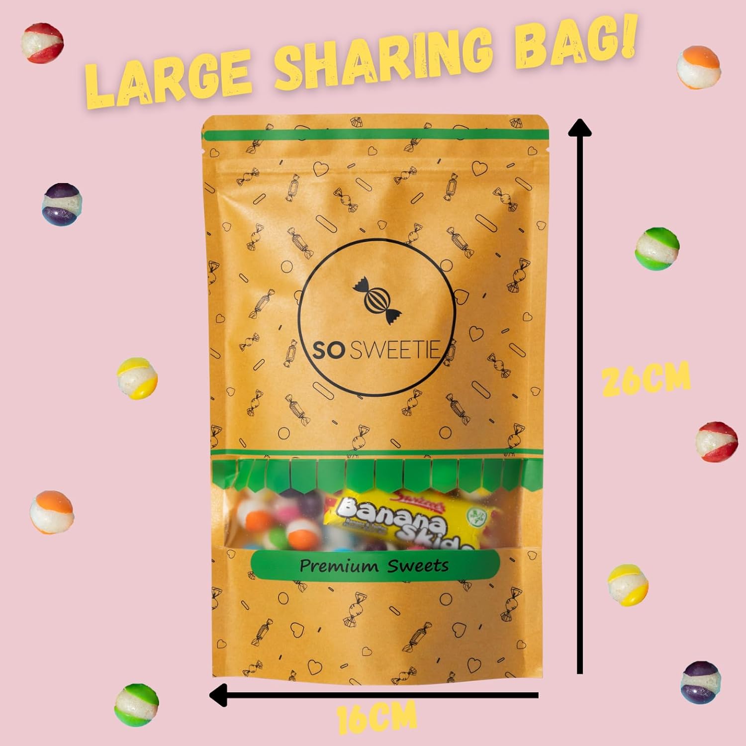 SoSweetie Freeze Dried Sweets Super Mix | Vegan & Halal | Large 200g Bag